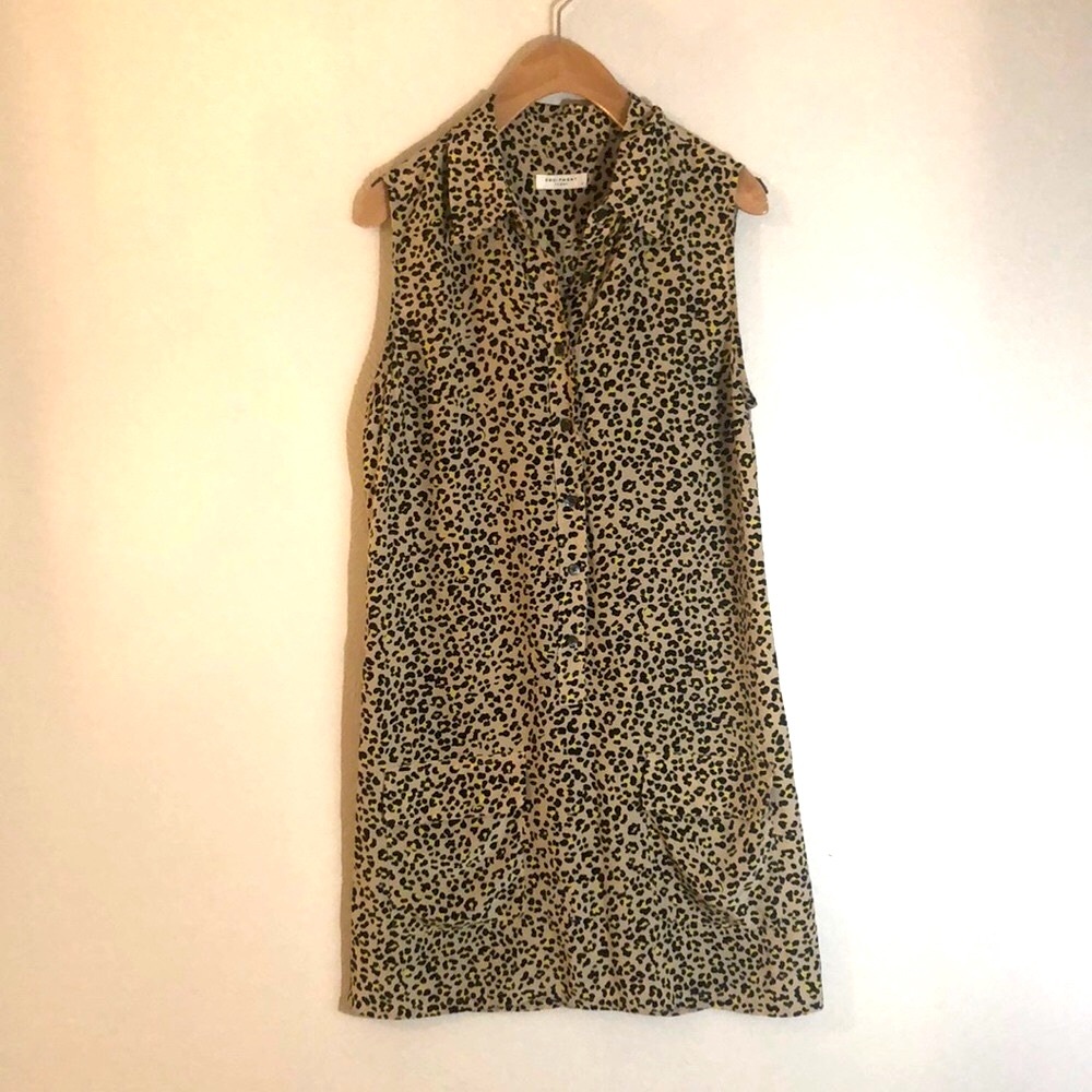 Equipment Silk Cheetah Dress